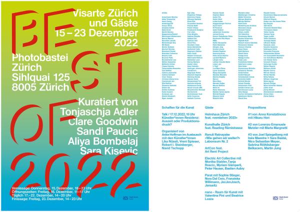 Flyer Best of Visarte Zurich und Gaeste 2022 1
